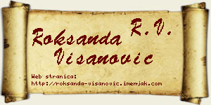 Roksanda Višanović vizit kartica
